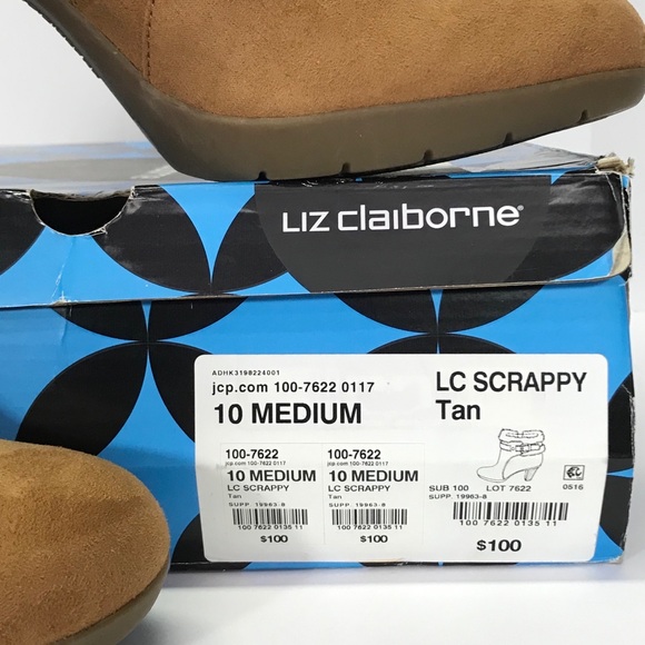 NIB Liz Claiborne Scrappy Heeled Ankle Booties - Picture 15 of 16